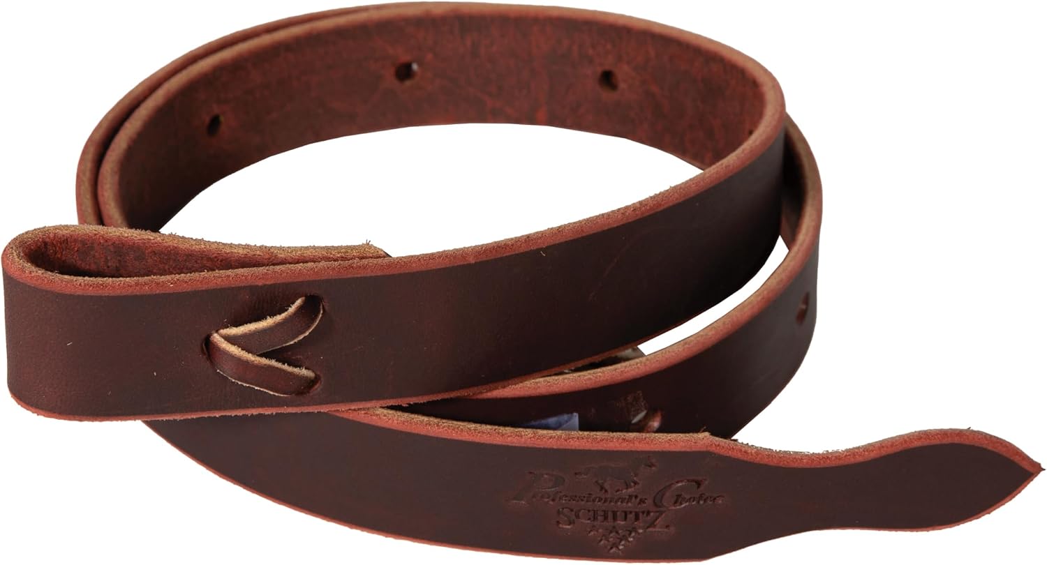 Professional's Choice Latigo and Harness Leather Cinch Tie Straps | 1¼” x 4' Pony Burgundy
