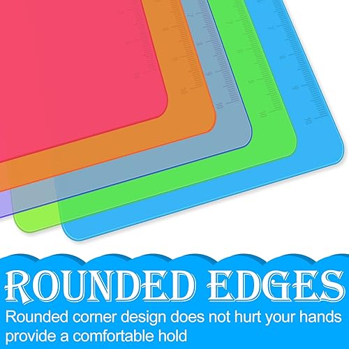 Miniatura 5 de Portapapeles HERKKA - Paquete de 15 portapapeles de plástico de perfil bajo, tamaño de letra A4, suministros de oficina, suministros para el aula