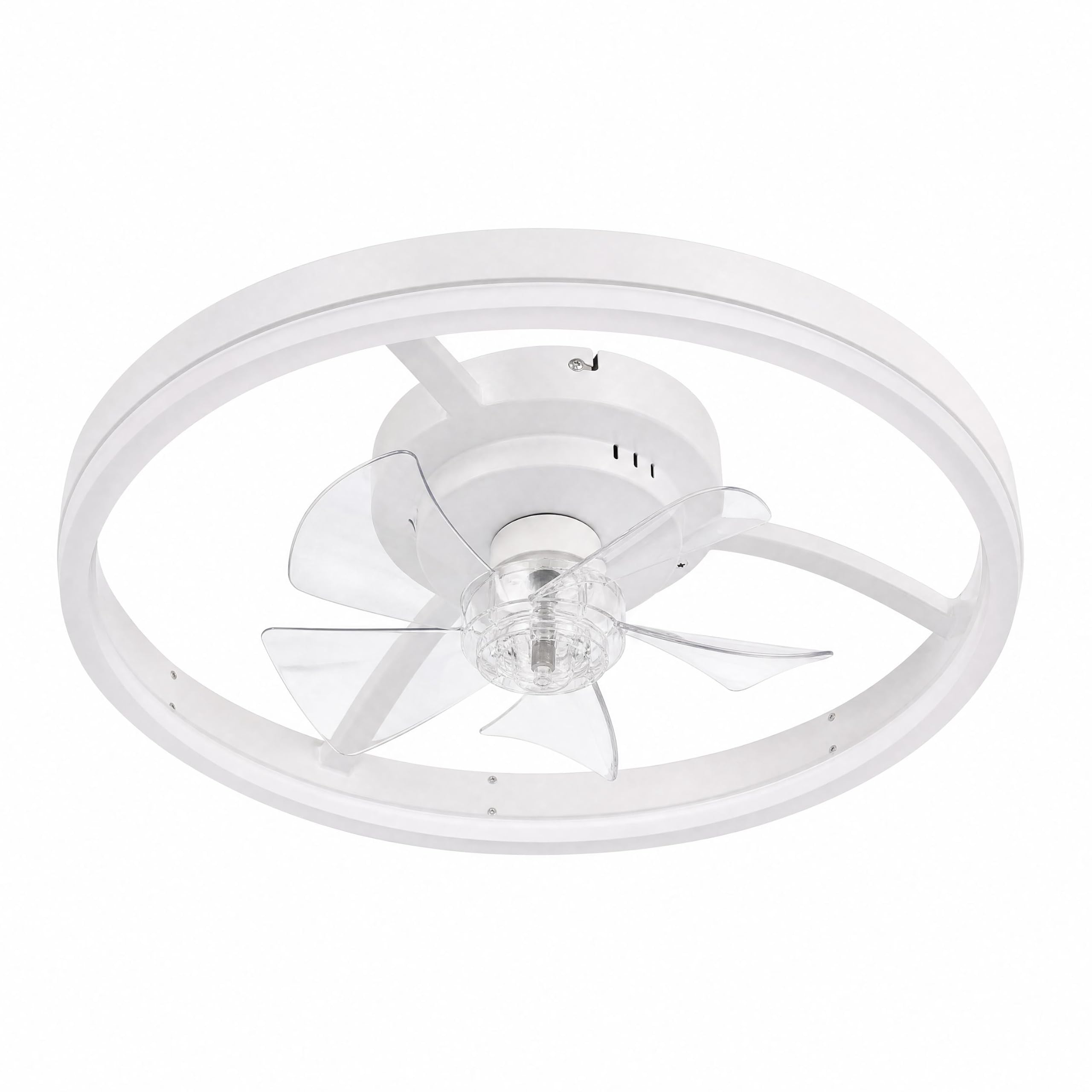 GarveeHome Leise Ventilator Deckenleuchte, Deckenventilator mit Beleuchtung LED, Dimmbar, 3 Farbtemperaturen, 6 Windstufen, Sommer/Winter-Umkehrfunktion, Timer & Schlafmodus, Fernbedienung