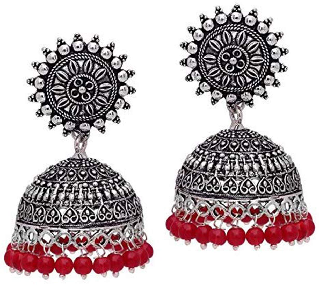 See full amazon price history chart for Jewelopia Oxidised Jhumki Silver Earrings German Silver Oxidized Drop Jhumka Pearl Drop Traditional Dangle Earring for Women and Girls (Silver-Maroon) Jewelopia Oxidised Jhumki Silver Earrings German Silver Oxidized Drop Jhumka Pearl Drop Traditional Dangle Earring for Women and Girls (Silver-Maroon) (B07ZM9PDQX) Amazon Price History, Amazon Price Tracker