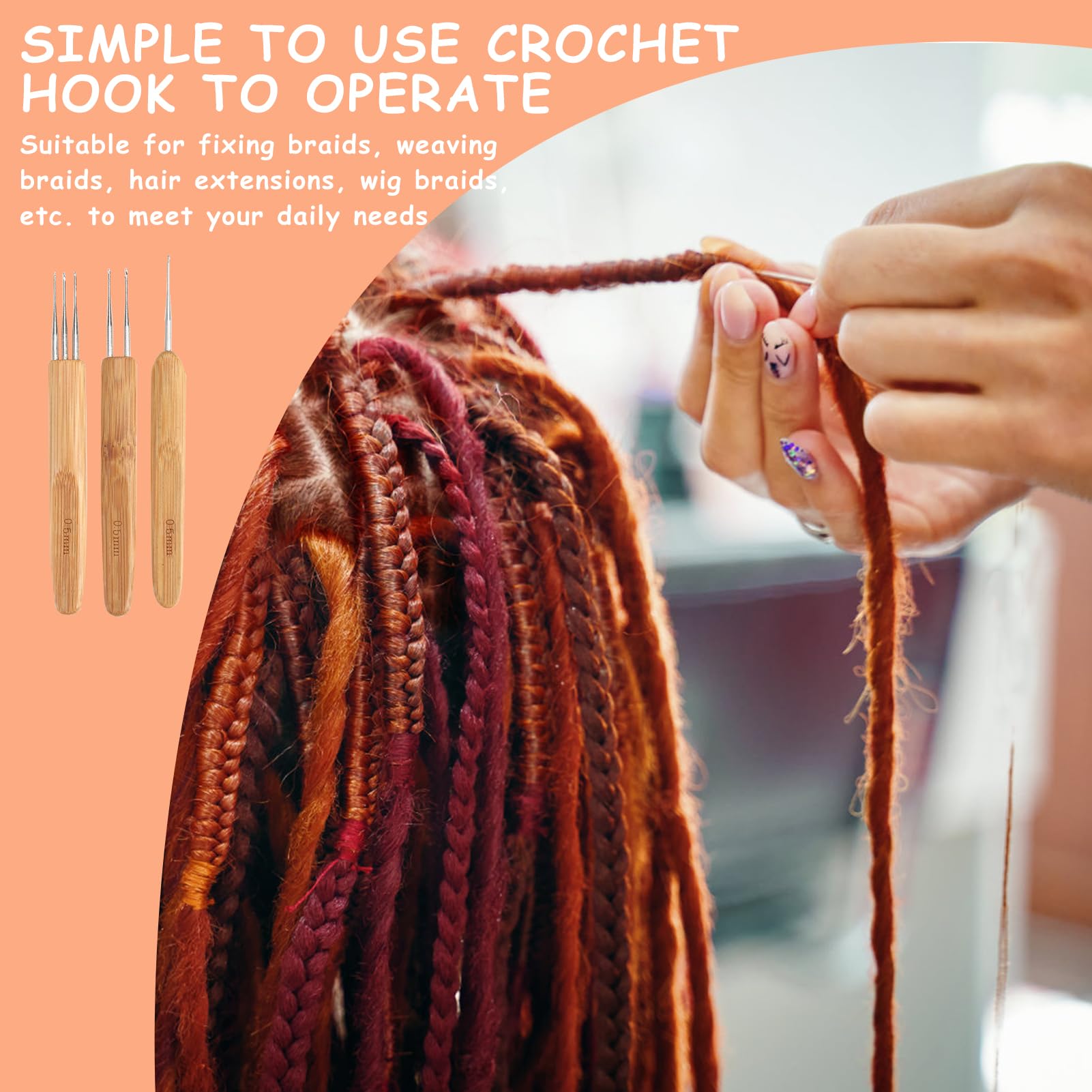 Outil Dreadlocks Dreadlocks Au Crochet Aiguille De Crochet Du Crochet