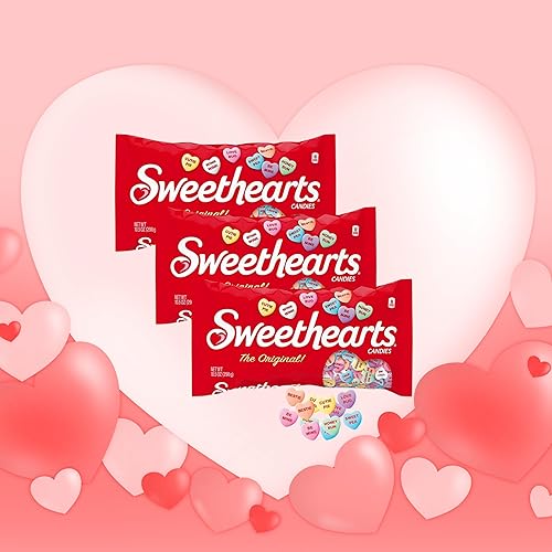 Miniatura 7 de Caramelos de San Valentín The Original Sweethearts Conversation Hearts - Corazones de caramelo para el día de San Valentín, corazones de caramelo a