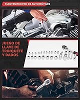 Vista 5 de KINGTOOL Kit de herramientas para el hogar, kit de herramientas de reparación de automóviles para el hogar de 286 piezas con caja de herramientas