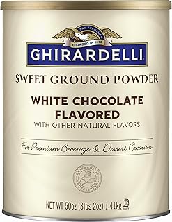 Ghirardelli Sweet Ground White Chocolate Flavor Powder, 3.12 lbs.