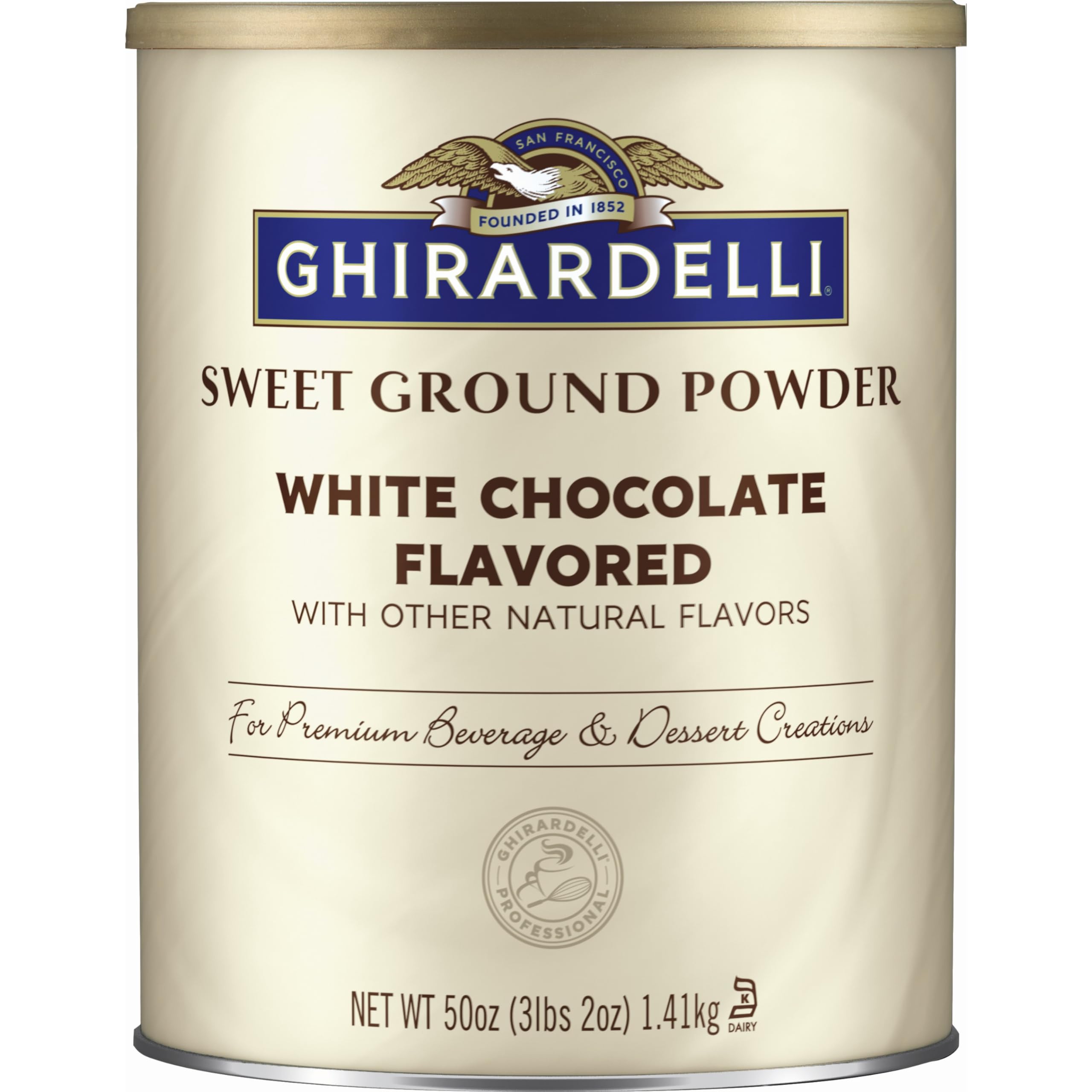 Ghirardelli Sweet Ground White Chocolate Powder 1.36 Kg