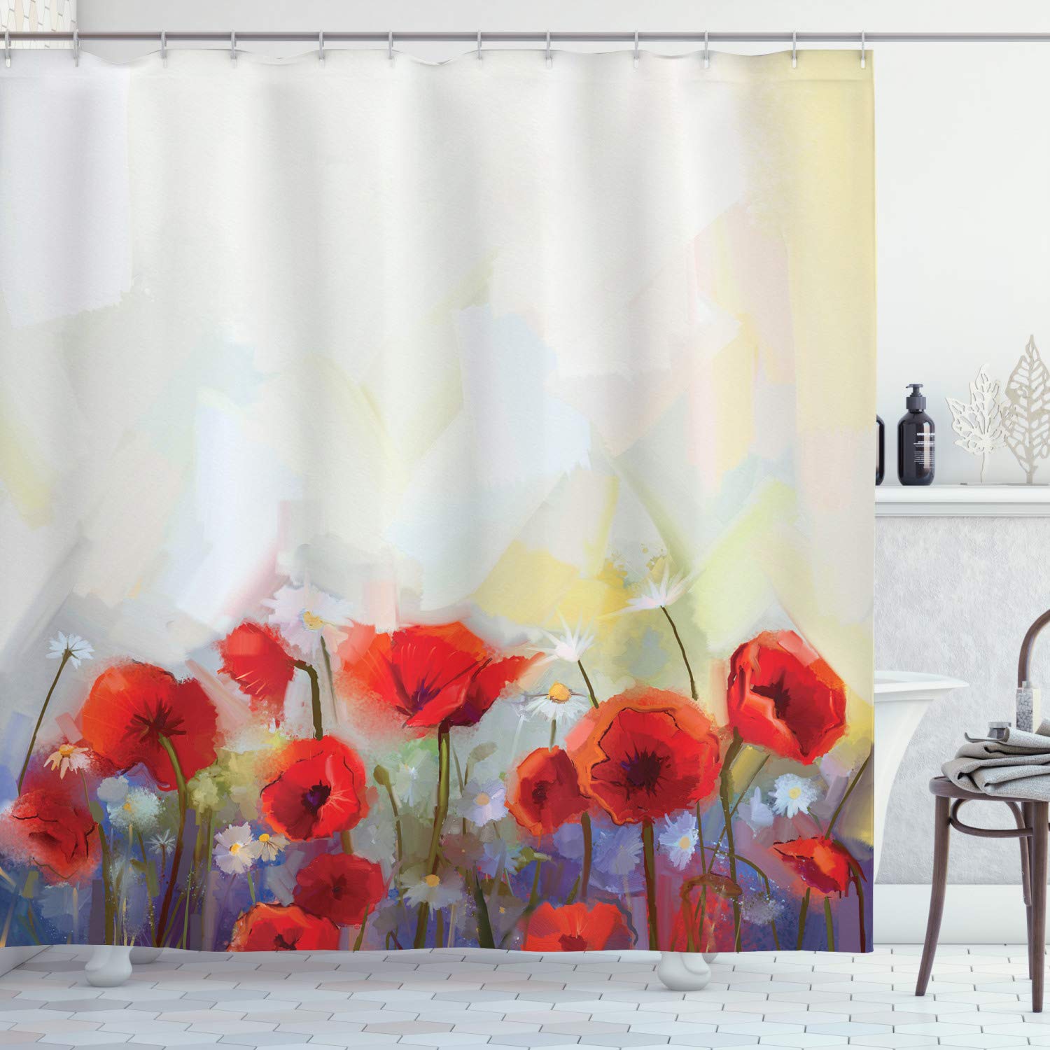 Poppy Shower Curtains Curtains & Drapes