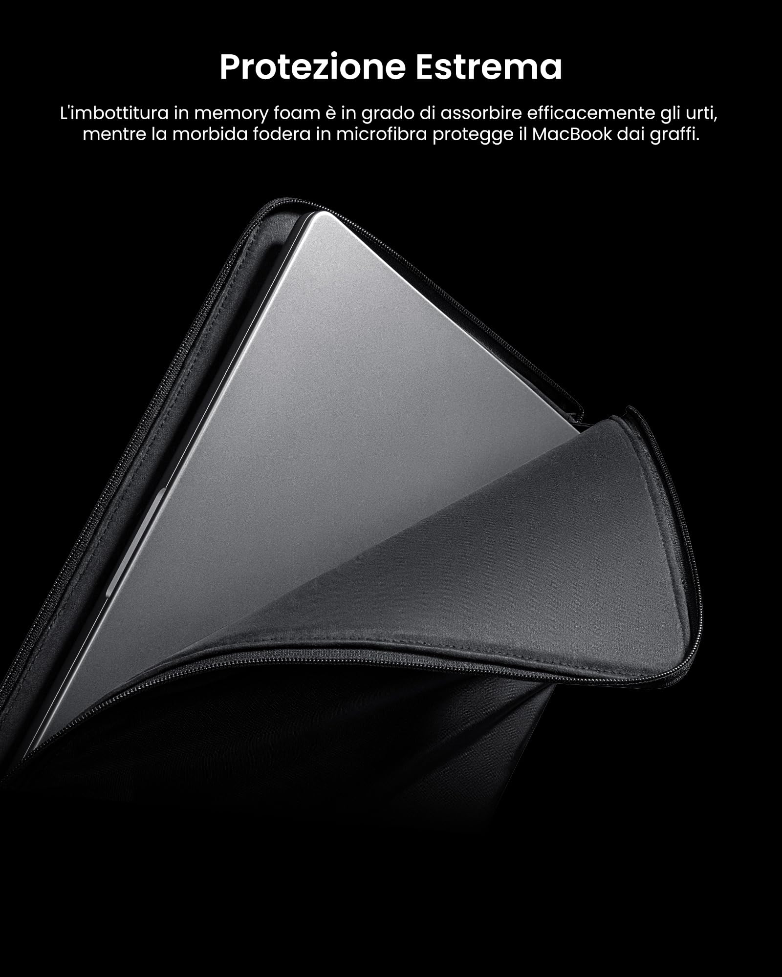 tomtoc Voyage-A10 Custodia per Nuovo 14 Pollici MacBook Pro M5/M4/M3/M2/M1 Pro/Max (2025-2021) A3434 A3401 A3185 A3112 A2992 A2918 A2779, Custodia per Laptop Sottile e Minimale di Qualità Superiore