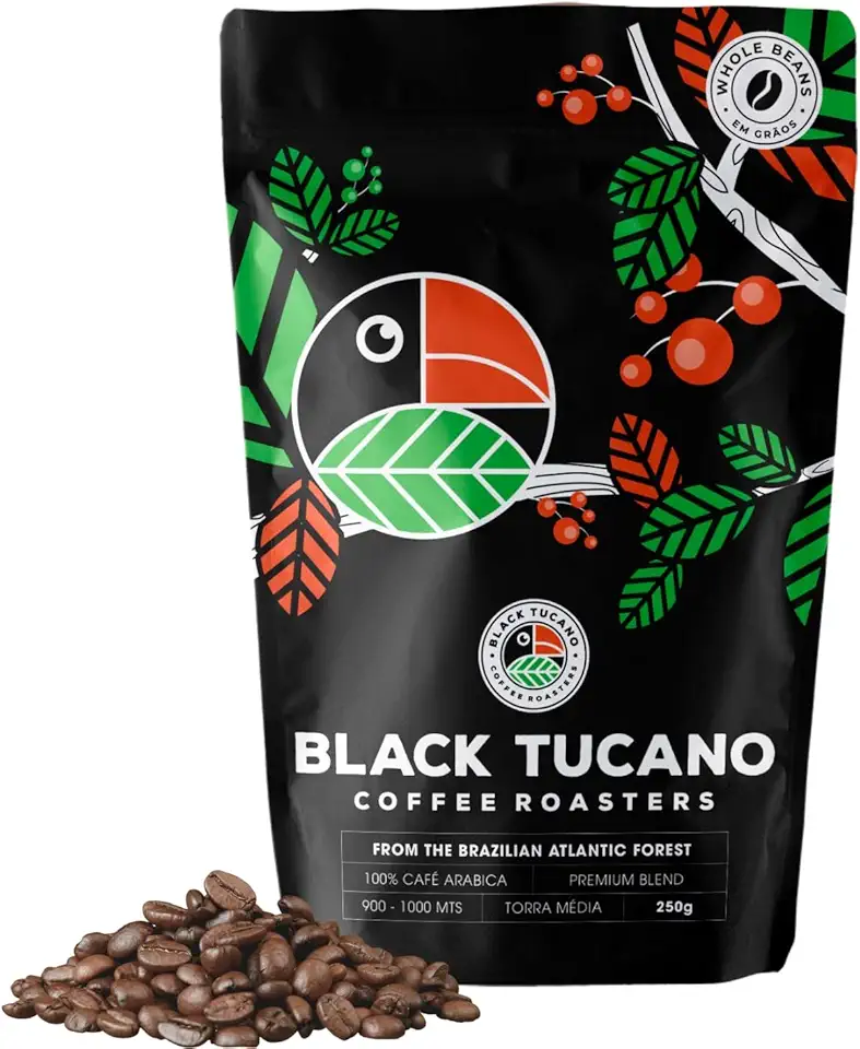 Black Tucano Coffee Café Especial Black Tucano Premium Blend Em Grãos 250G