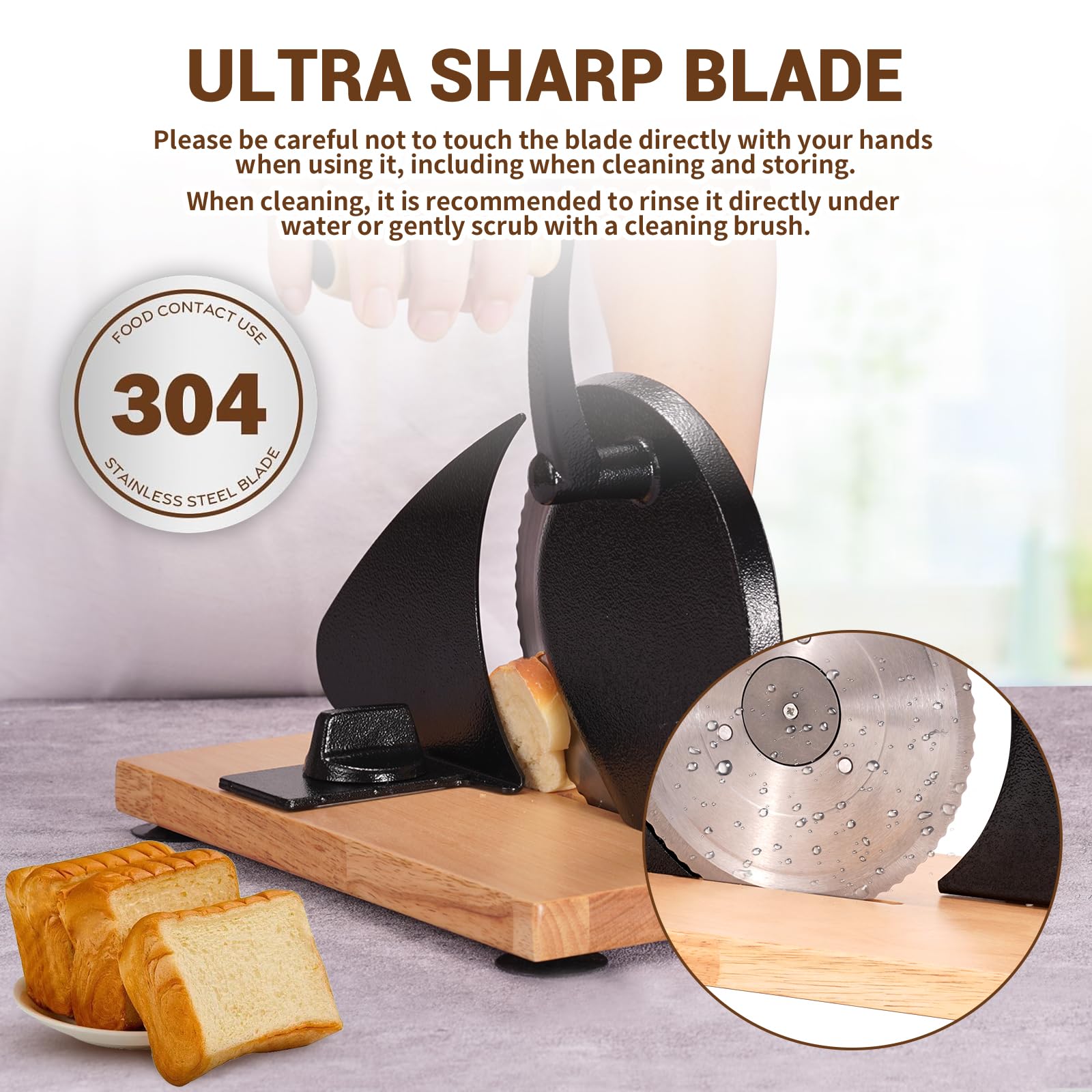 Manual Bread Slicer - Perfect Slices Every Time -4 Manual Bread Slicer - Perfect Slices Every Time -4