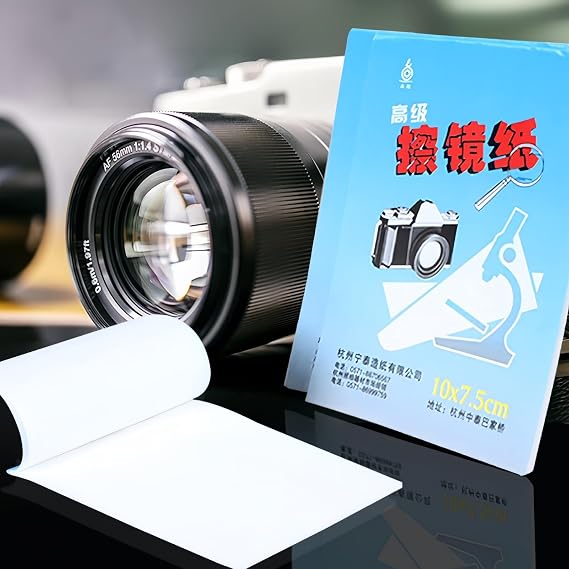 DMK Lens Cleaning Paper, 500 Pieces Laser Lens Cleaning Paper Tissue for Camera Lenses, Microscopes, Computer Screens, Magnifiers, Glasses,10 Booklets