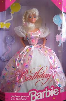 Birthday BARBIE Doll The Prettiest Present For Your...Special Day! 1996