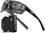 ATTCL Polarized Sunglasses Men for Fishing: UV Protection Lightweight TR90 Sports Wrap Sun Glasses Driving Golf Running