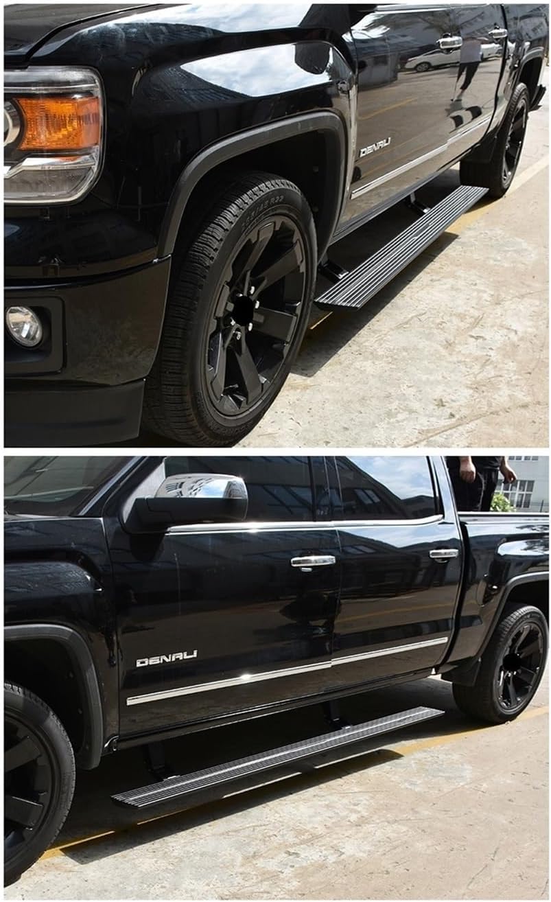 Car Electric Side Step Nerf Bar Running Board Compatible for GMC Sierra 2017-2023(Colorful Light)