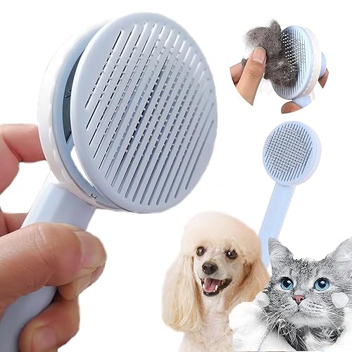Cepillo de aseo para gatos  Cepillo de baño de silicona para gatos y perros, cepillo de baño para perros y gatos, 3 cepillos limpiadores de pelo de