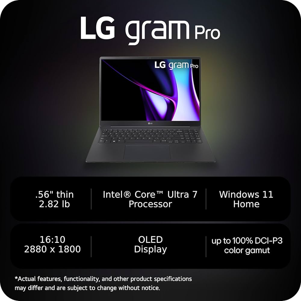Amazon.co.jp: LG gram Pro 16インチ OLED 薄型軽量ノートパソコン Amazon.co.jp: LG gram Pro 16インチ OLED 薄型軽量ノートパソコン