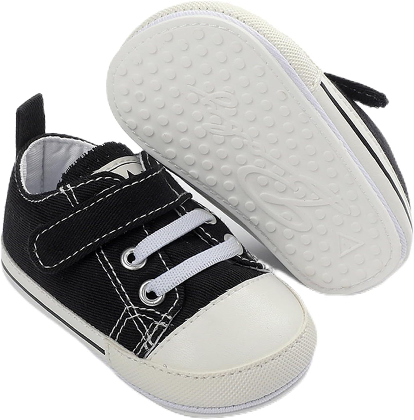 Baby Boys Girls Shoes Non-Slip Soft Sole Infant First Walking Shoes Slip on Sneakers for Newborns 0-18 Months-1165