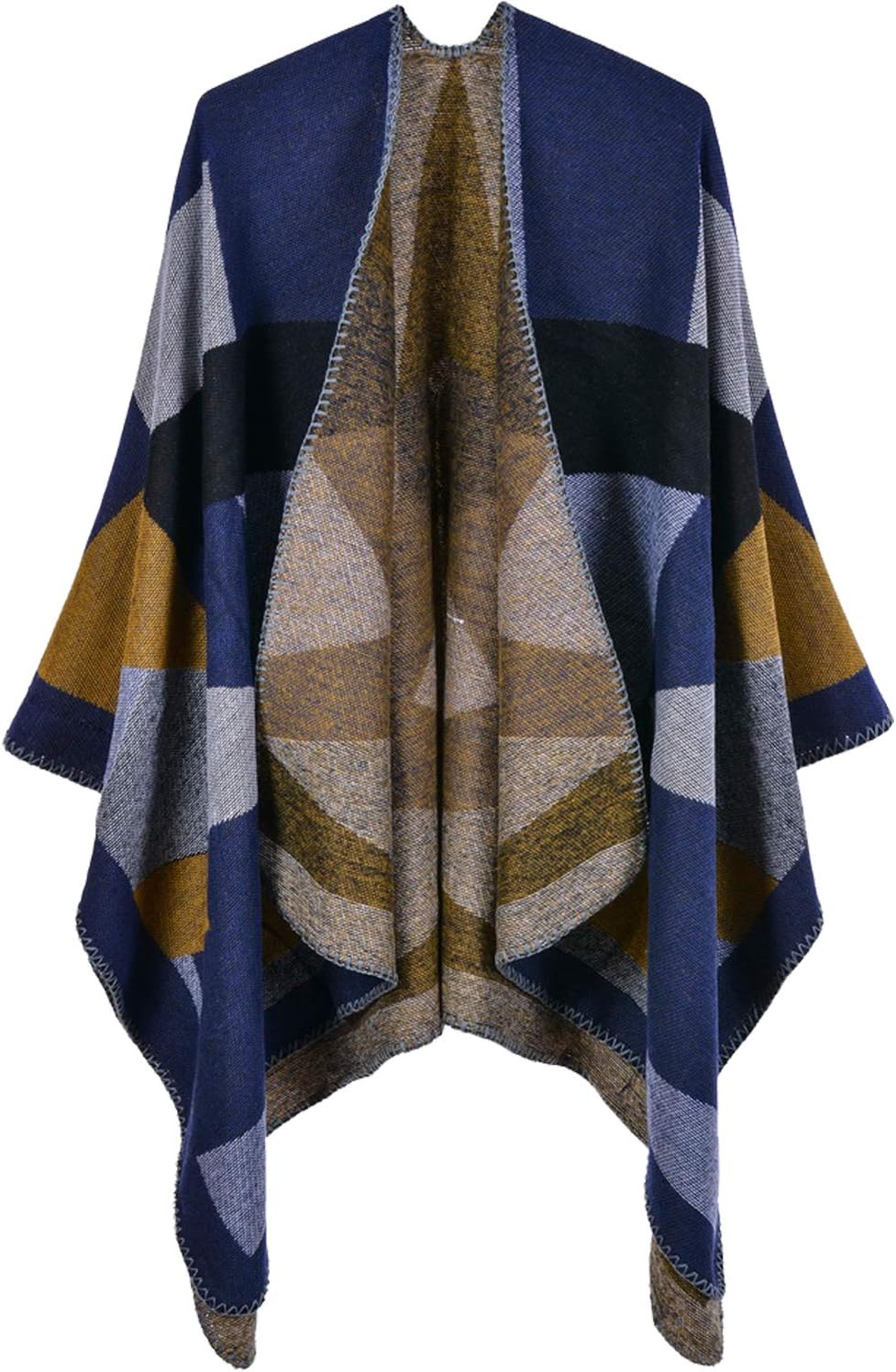 Immerguter Women's Shawl Wraps Sweater Poncho Cape for Fall Winter