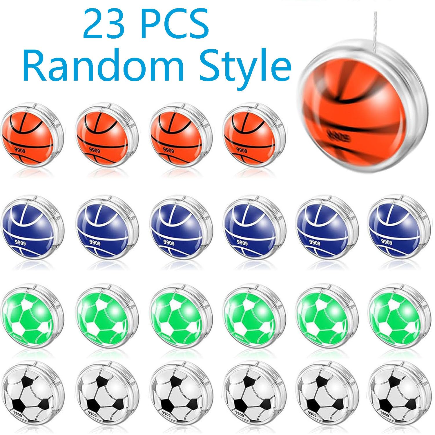 23 Pezzi Yo-Yo Set per Adulti, Classico Giocattolo Yo-Yo, Giocattolo Antistress per Adulti, Ideale per Bomboniere, Eventi, Team Building e Decorazioni