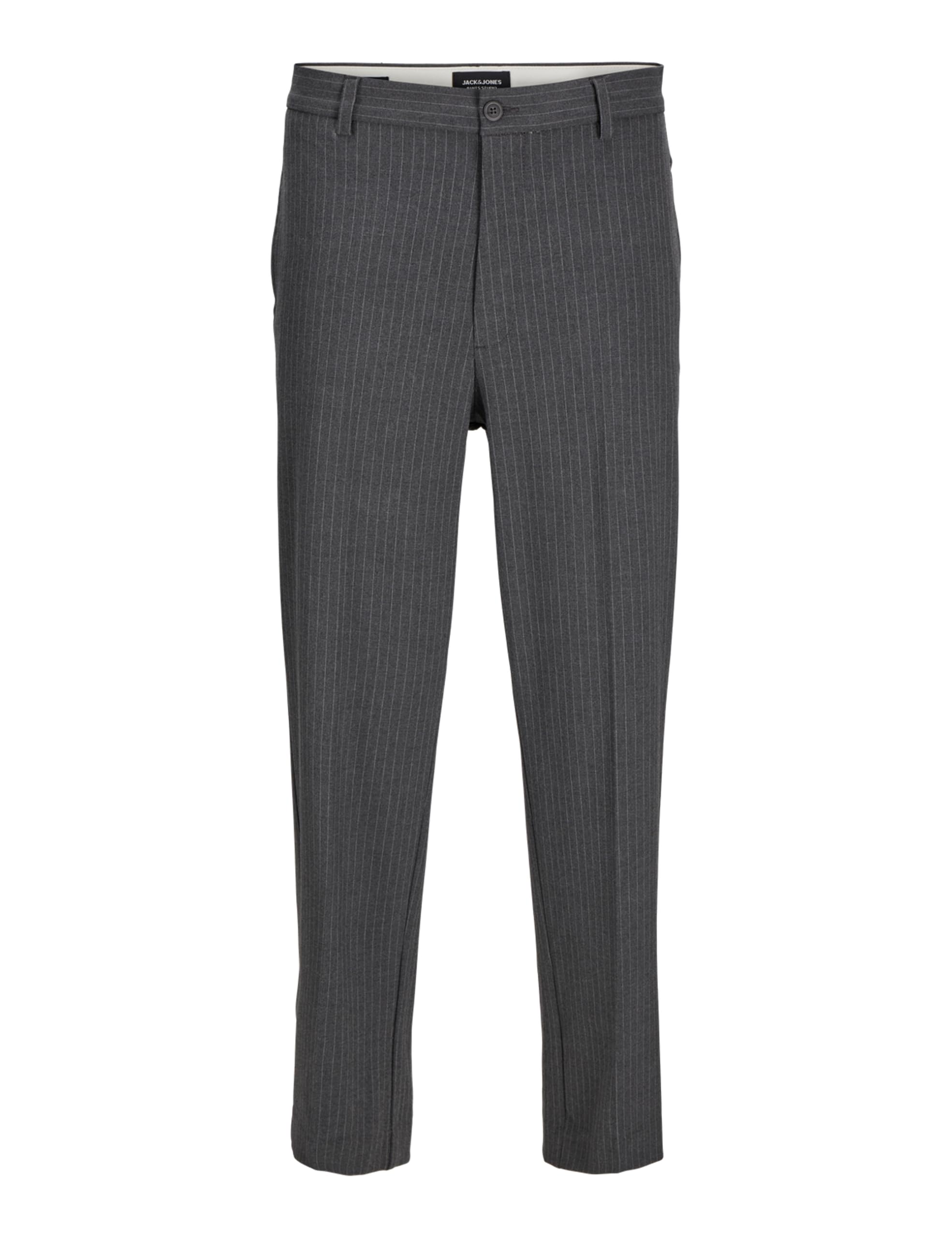 JACK & JONES Jpstkarl Jjbanks Chino Sn, Dark Grey/Detail: Pinstripe, 36 W/36 L