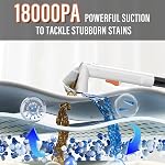 Starrybot Tapis portable & Machine de nettoyage pour animaux domestiques, Spot, Tache, Machine de lavage de carte avec 18Kpa Suction puissante, Auto/Auto Detailer(blanc)