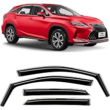 Voron Glass in-Channel Extra Durable Rain Guards for Lexus RX 350, RX 450H 2016-2022, Window Deflectors, Vent Window Visors, 4 Pieces - 200917