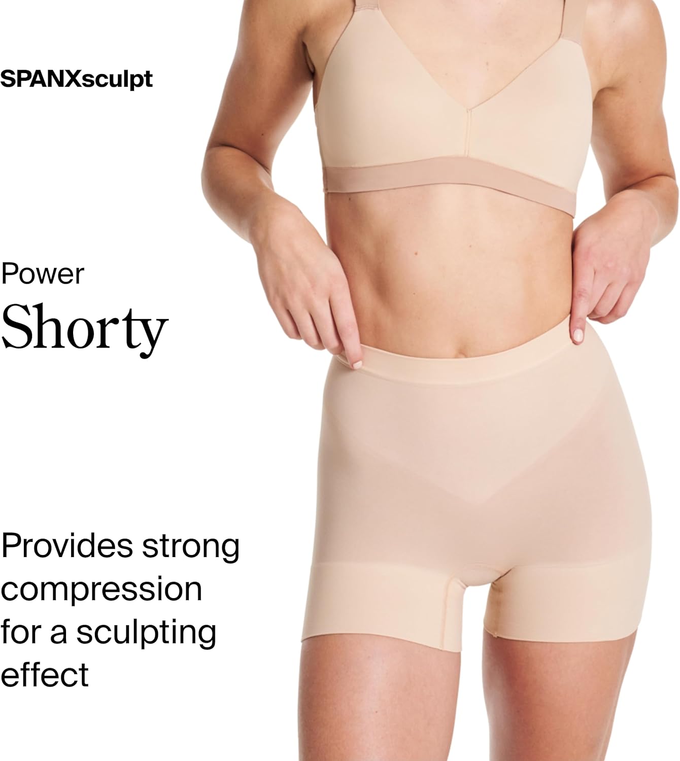 SPANX SPANXsculpt Power Series Boyshort - For All Hemline Lengths - Lightweight Core Control Shapewear - Dig-Free Waistband - Image 2