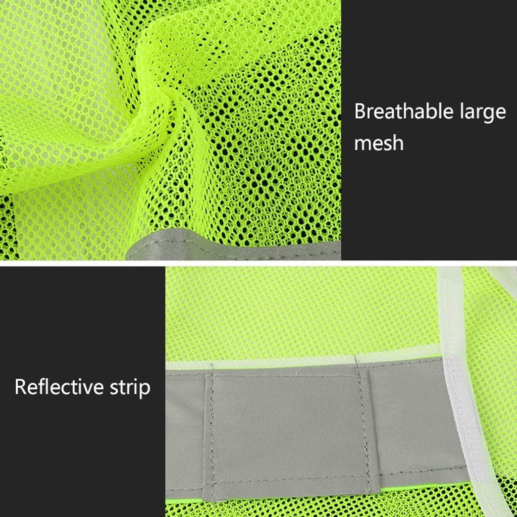 Chaleco de seguridad, Chaleco de seguridad reflectante de alta visibilidad, Chaleco de seguridad Chaleco reflectante ligero Chalecos de seguridad reflectantes de alta visibilidad de 360 ​​​​° Malla