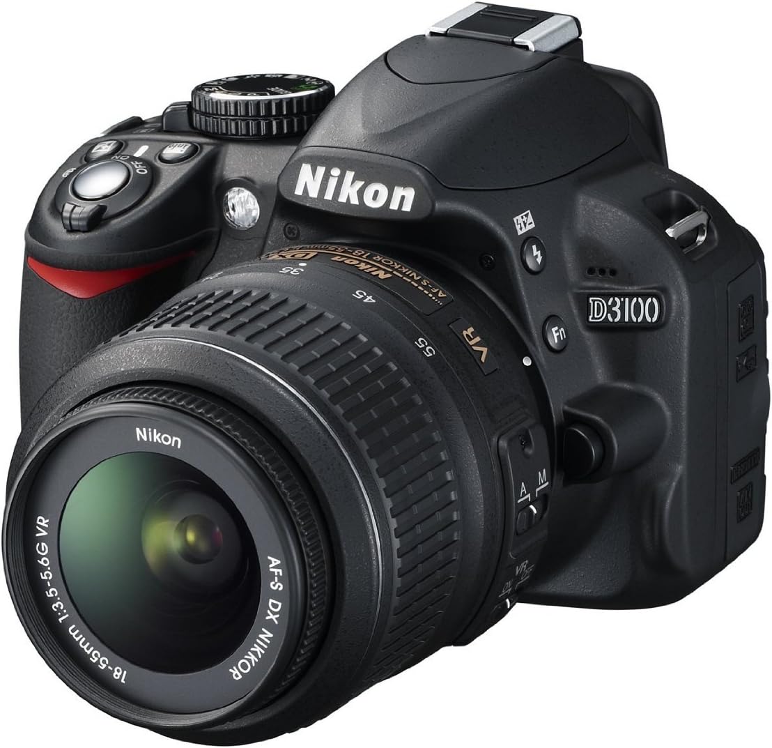 Nikon D3100 Digital SLR Camera 18-55mm VR Lens Kit Black
