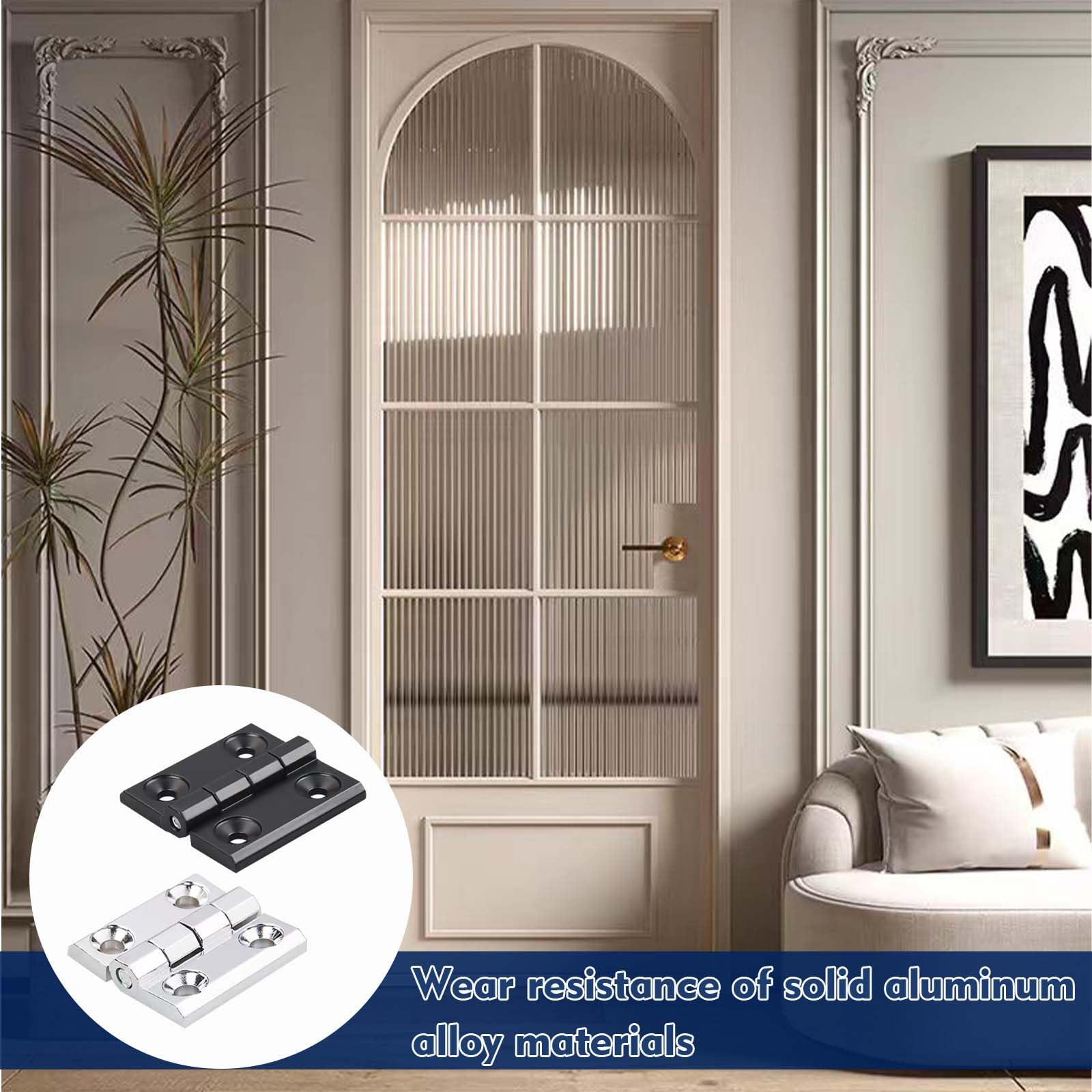 Cerniere，8pcs Cerniere A Testa Premium in Acciaio, Robuste E Resistenti, Perfette per Porte Diverse: Camere da Letto, Porte da Giardino, ECC.