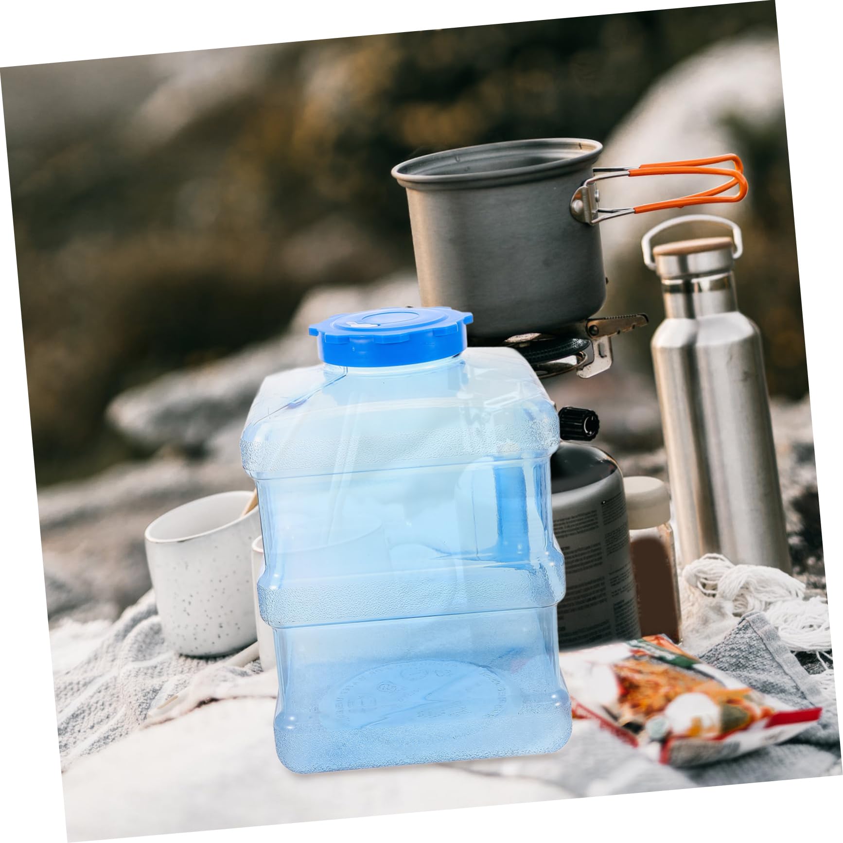 ifundom Camping Wasserkanister Robuster Wasserbehälter mit Tragegriff für Outdoor Aktivitäten Sicheres Trinkwasser Geräumiger Stauraum für Campingbedarf