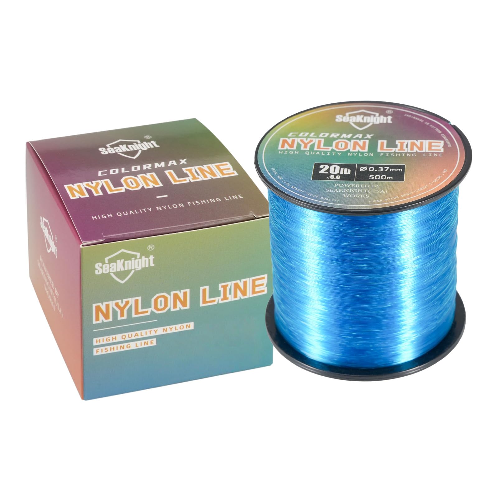 Seaknight COLORMAX Nylon Fishing Line 500M Smooth Monofilament Fishing Line Super Strong Carp Fishing Sea Fishing 2-35LB