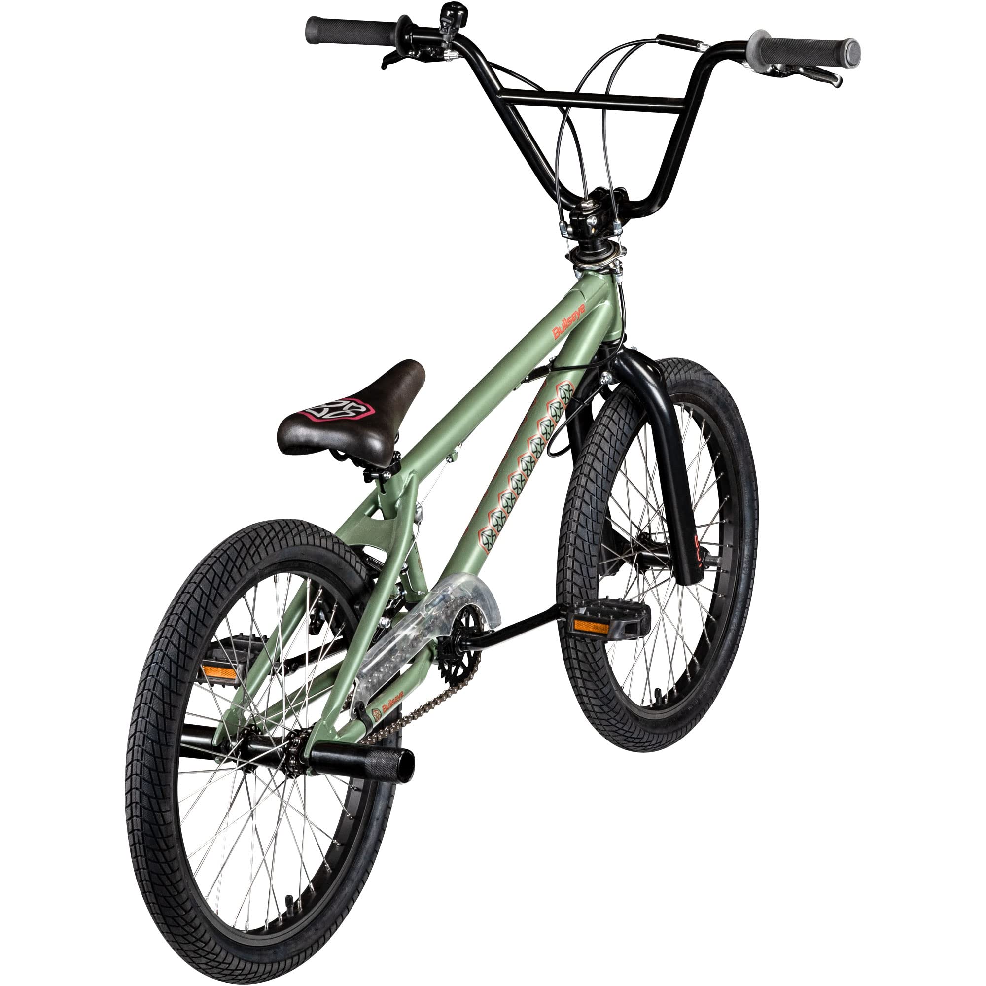Bullseye Project 301 BMX für Mädchen Jungen 145 cm mit 2 Pegs und 360° Rotor, Einsteiger Fahrrad 20 Zoll Kinder Jugendliche Unisex mit Bremsen und Kettenschutz