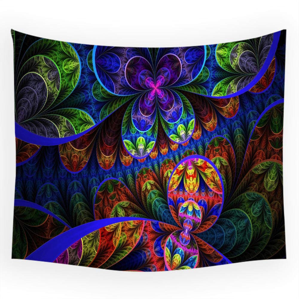 Tapisserie murale Mexique crâne mandala bohème psychédélique en polyester pour déco grand format