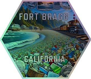Fort Bragg California Holographic Souvenir Vinyl Decal Sticker 2-Inch