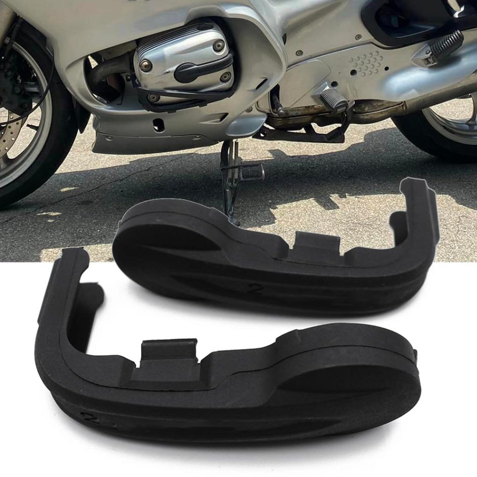 1 Paio di Coperture per Candele per Moto, Protezioni per Cuscini per Coperture Laterali del Cilindro del Motore del Motociclo per R1150RT R1150R R1150GS R1150RS