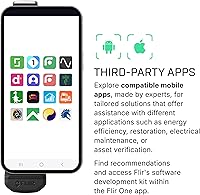 Vista 6 de FLIR Edge - Cámara térmica inalámbrica Bluetooth para teléfonos inteligentes, compatible con todos los dispositivos iOS y Android, resolución súper