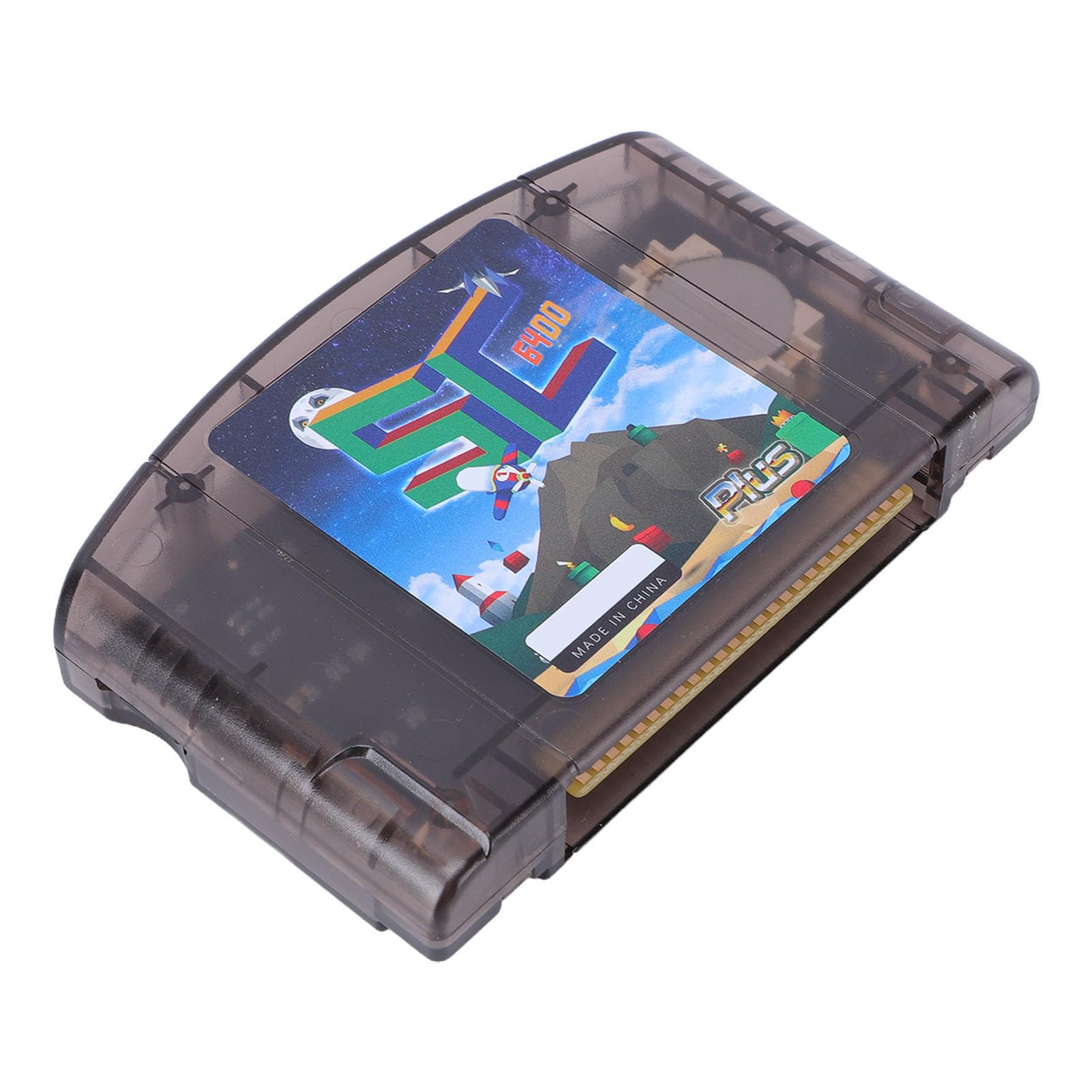 Yctze Cart64 Cartouche Flash Open Source pour N64, Cartouche Flash d'émulation 64DD, Multi-émulateur Hub avec 32 Go Intégré et USB C, Idéale pour Homebrew et Bibliothèque de Jeux Complète (Noir