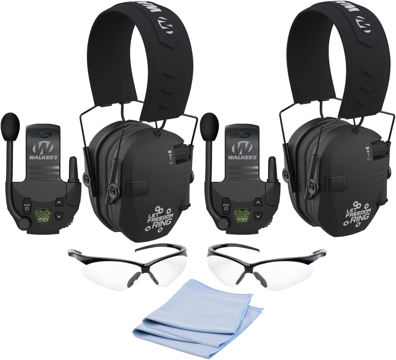 Walker's Razor Electric Slim Earmuffs Noise Cancelling