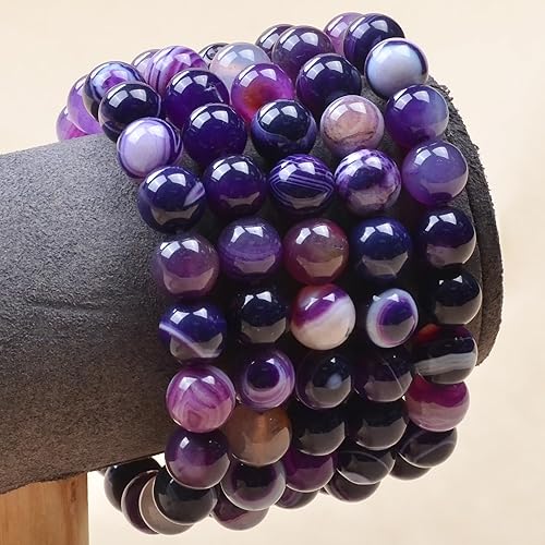 Vista 371 de MASSIVE BEADS Pulsera elástica de yoga hecha a mano con piedra natural, cristal curativo, energía, regalos para adultos unisex de 0.157 in, 0.236