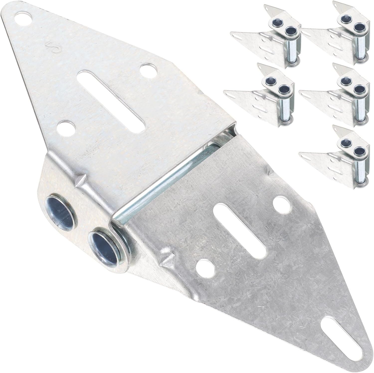 6Pcs Commercial Garage Door Hinges Heavy-Duty Replacement Hardware for Residential and Commercial Garage Doors Sturdy Steel Parts Set