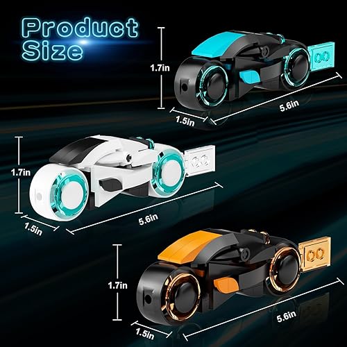 Miniatura 2 de Tron Legacy - Juego de construcción coleccionable de ciclo ligero Tron, juego de bloques de construcción para fanáticos de TRON y niños a partir de