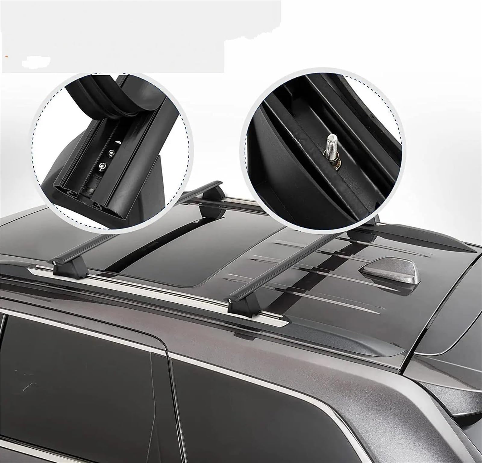 Genérico Barras Transversales Portaequipajes Coche Cerradura Antirrobo para Jeep para Grand para Cherokee 2011 2012 2013 2014 2015-2021