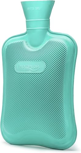 Miniatura 8 de Botella de agua caliente de goma Hometop Premium Classic ideal para el alivio del dolor terapia fría y caliente Rojo 1