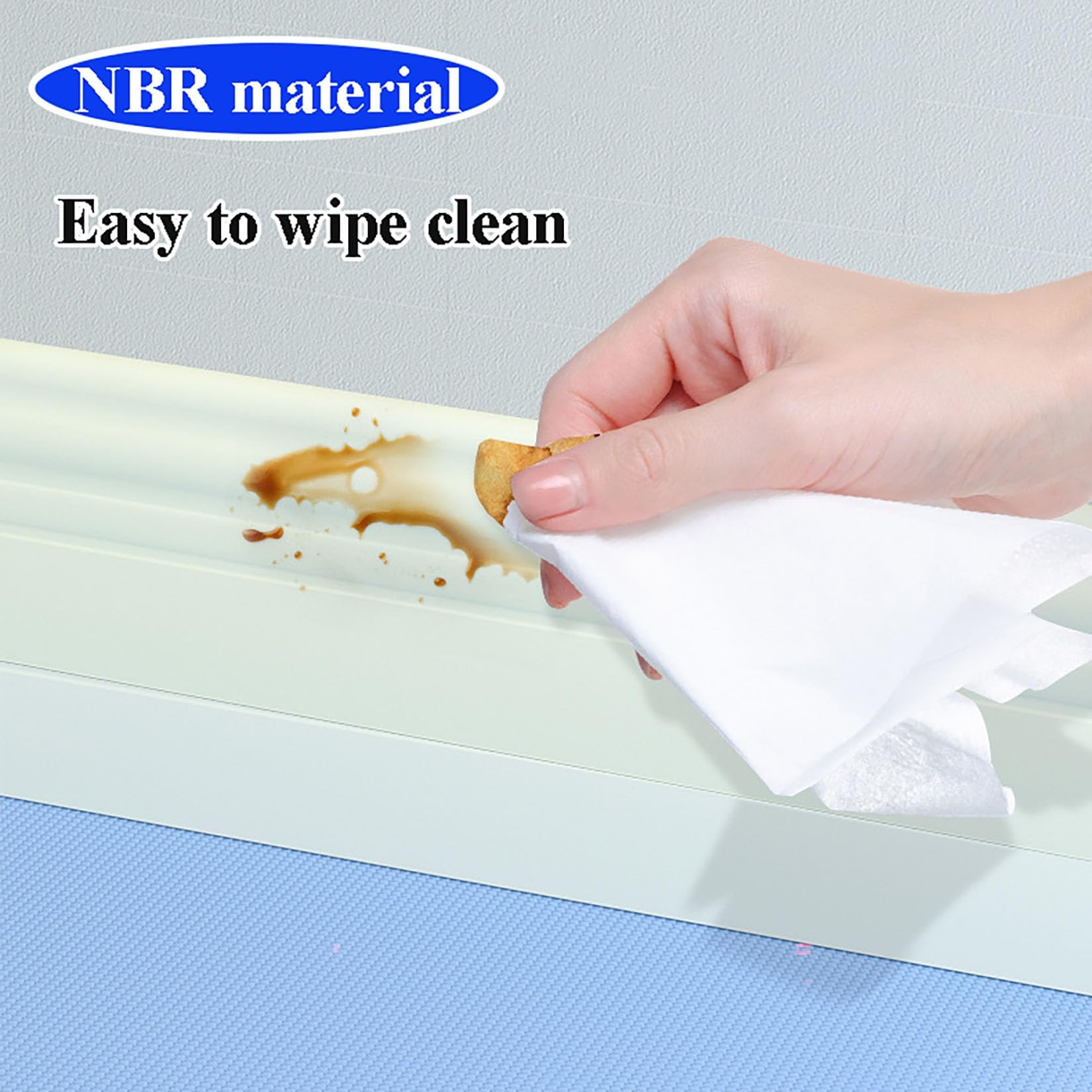 Rodapies autoadhesivo rodapié blando de 12cm de ancho zócalos decorativos base de pared zócalo flexible autoadhesivo molduras decorativas,para cocina,baño,pared y suelo (5m Largo) (Blanco)