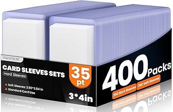 卡片保护套 400个装 适用于冰球、棒球、足球卡片