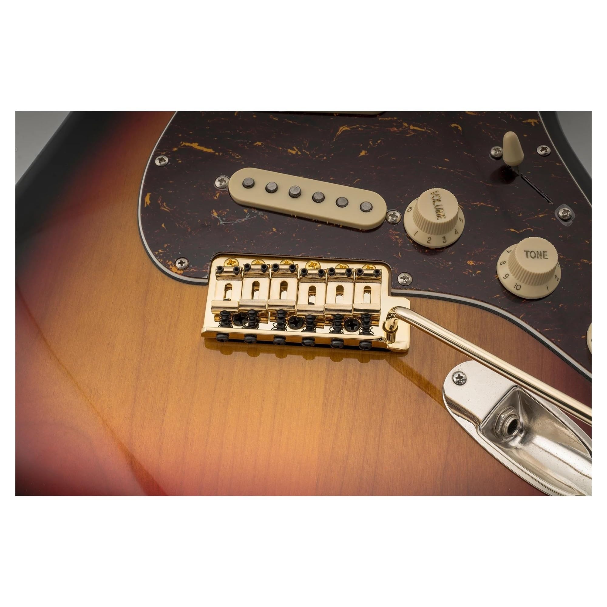 Puente Trémolo Con Montura De Acero De 56.5 Mm Para Guitarra Vintage | Puente de guitarra(Gold)