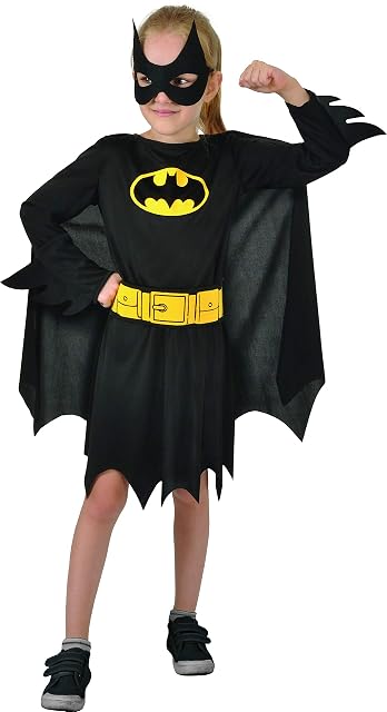 Ciao- Batgirl disfraz niña original DC Comics (Talla 3-4 años)