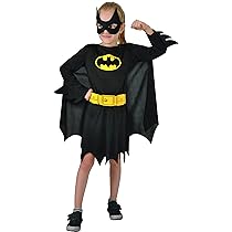 Ciao-Batgirl Costume Bambina Originale DC Comics (Taglia 5-7 Anni), Colore Nero, 11675.5-7