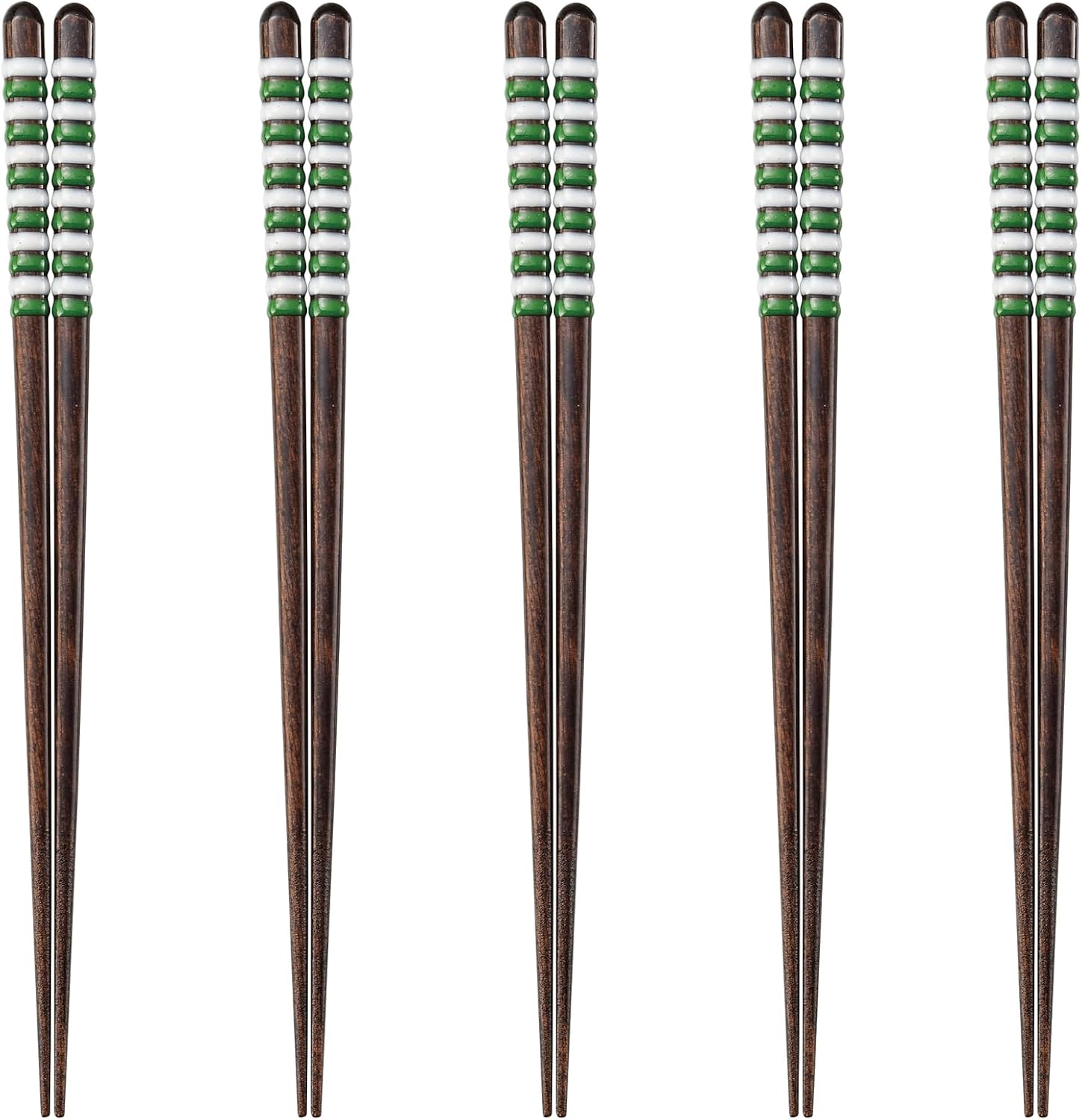 J-kitchens PID587197 Japanese Chopsticks Set, 5 Pairs, Material: Wood, Chopsticks, Dishwasher Safe, Made in Japan