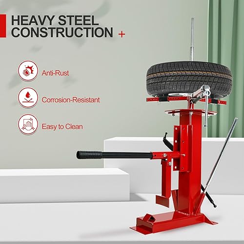 Miniatura 5 de EASYBERG Esparcidor manual multifuncional de neumáticos de coche, cambiador de neumáticos portátil para motocicleta, Gocart, remolque, bicicleta,